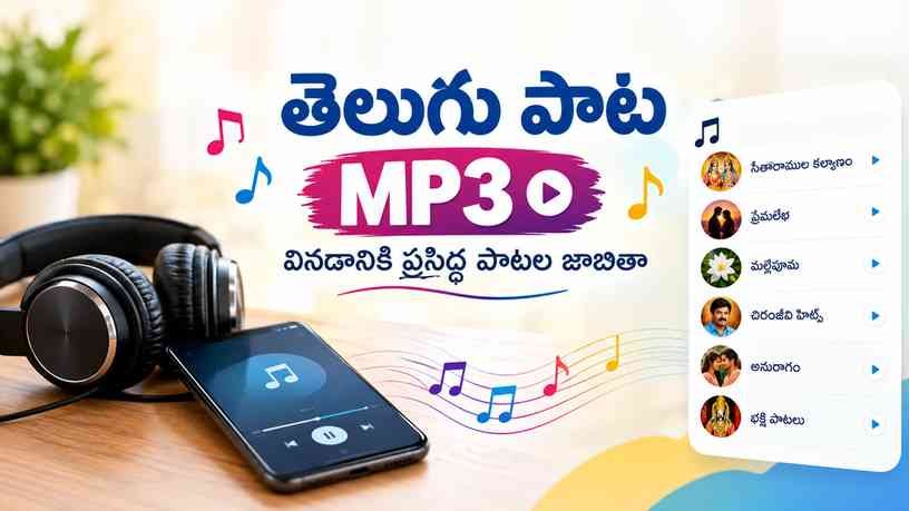 తెలుగు పాట MP3: వినడానికి ప్రసిద్ధ పాటల జాబితా