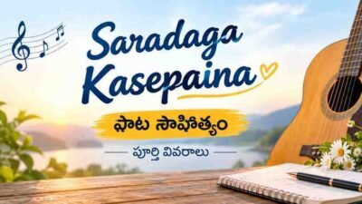 Saradaga Kasepaina పాట సాహిత్యం పూర్తి వివరాలు